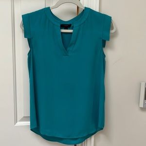 J crew flutter sleeveless blouse.